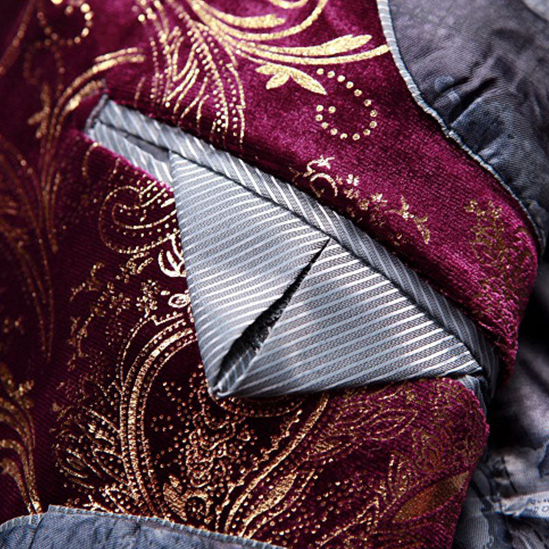 Men's Metallic Print Tuxedo Purple - www.tuxedoaction.com