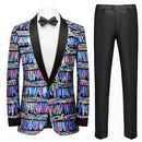 Sequin Tassels Colorful Tuxedo