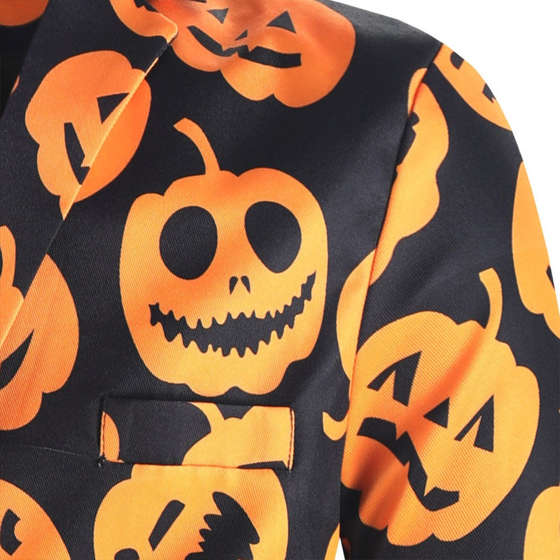 Pumpkin Pattern Suit details - 3