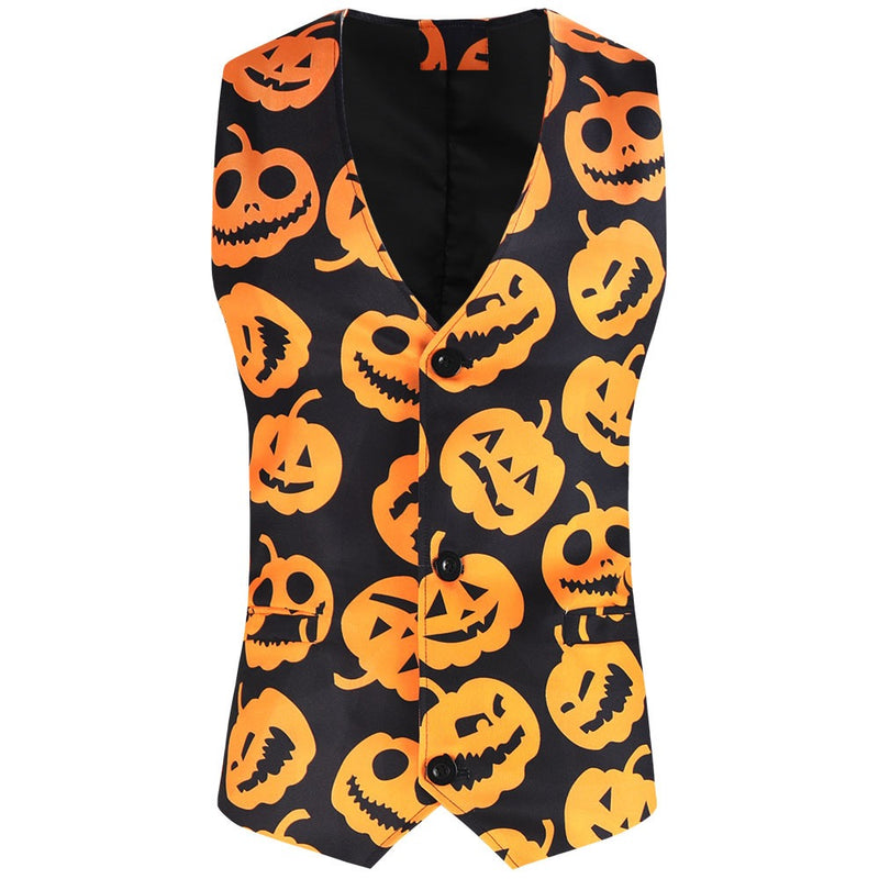Pumpkin Pattern Suit vest