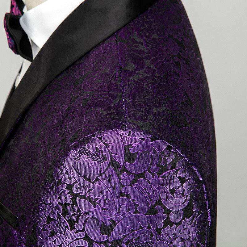 Dark Purple Tuxedo details