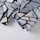 silver prom suit details - 3