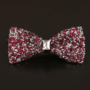Rhinestone Bow Ties for Men Pre Tied Sequin Diamond Bowties 8 Color
