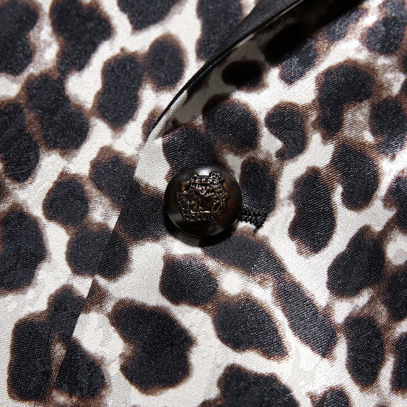 Leopard Print Black Blazer details - 2