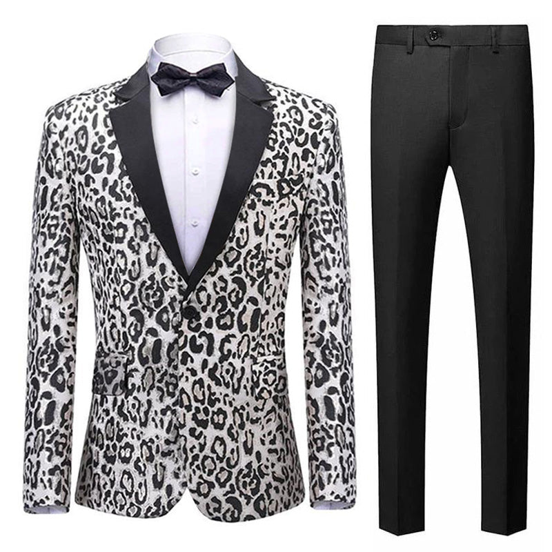 Leopard White Dinner Jacket 
