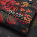 Red Rose Black Dinner Jacket details