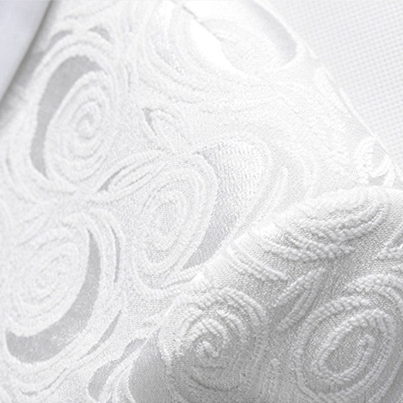 white wedding suits fabric