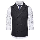 Men's Herringbone Two Breasted Vest