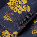 Navy Blue Tuxedo Jacket details