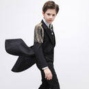 Boy's 3-Piece Suit Classic Swallow Black