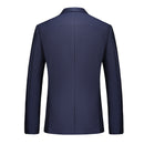 navy blue tuxedo jacket back