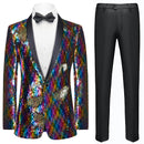 sequin rainbow tuxedo
