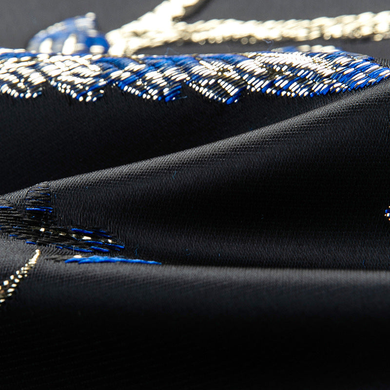 Blue Bird Embroidery Suit details