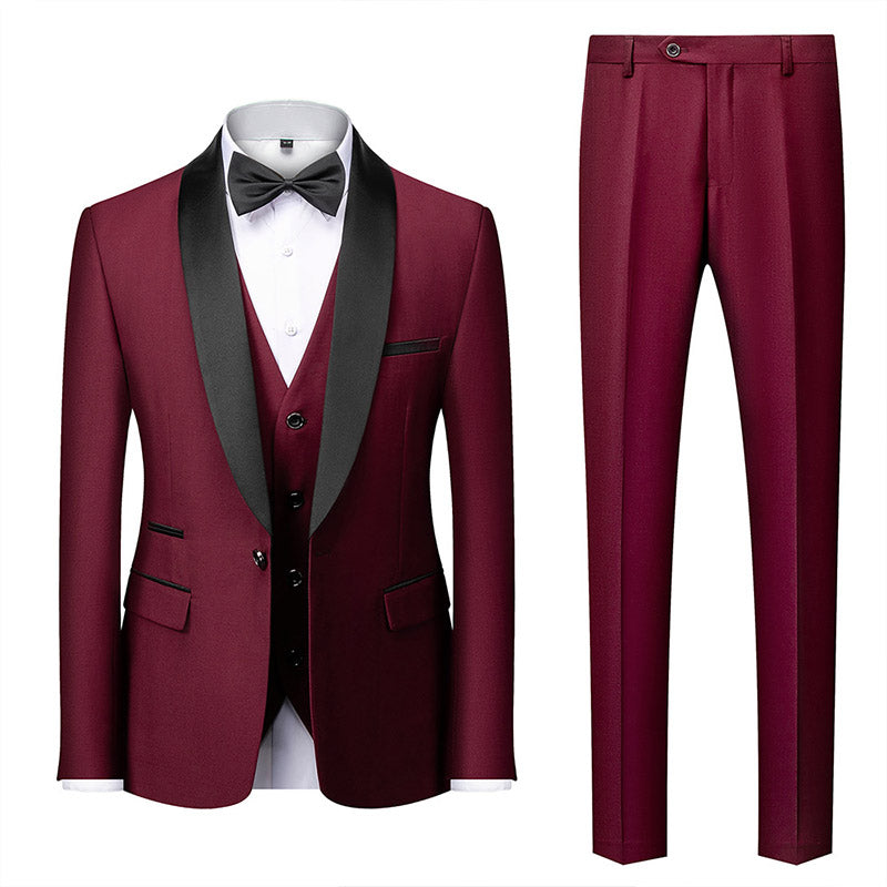 Burgundy Prom Suit