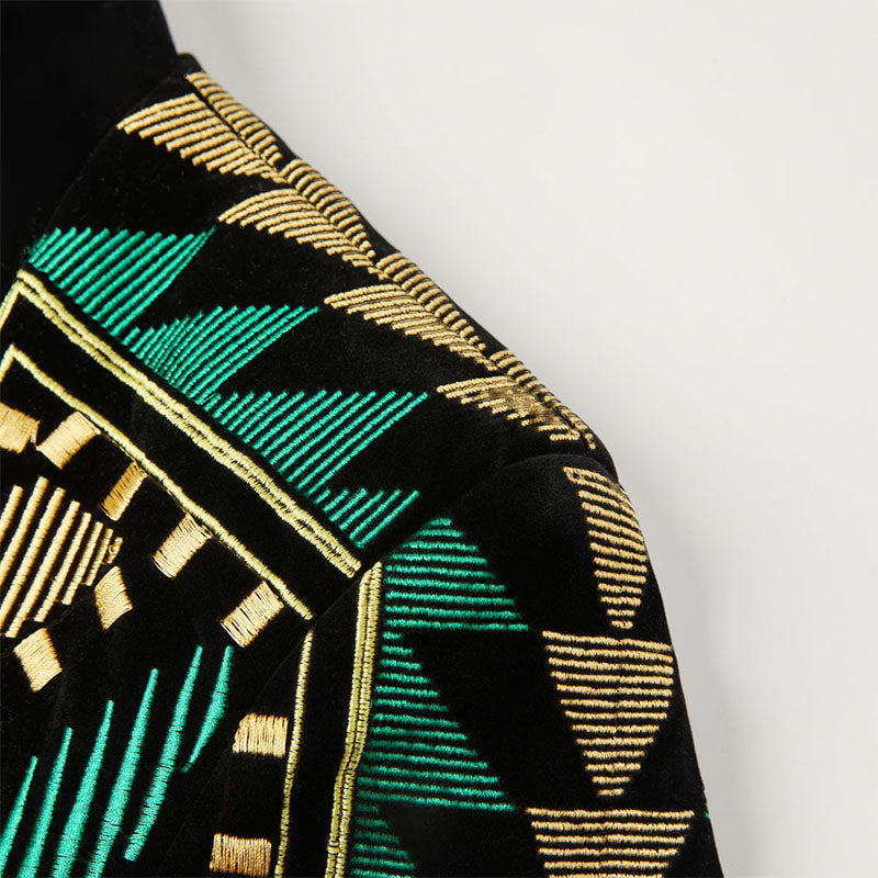 green and gold tuxedo details - 4