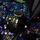 Purple and Black Blazer details - 3