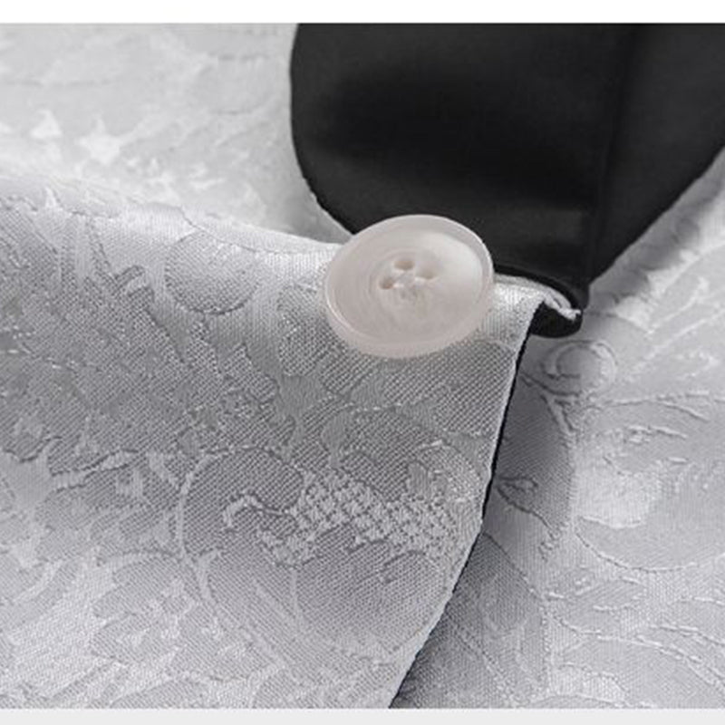 white wedding tuxedo details