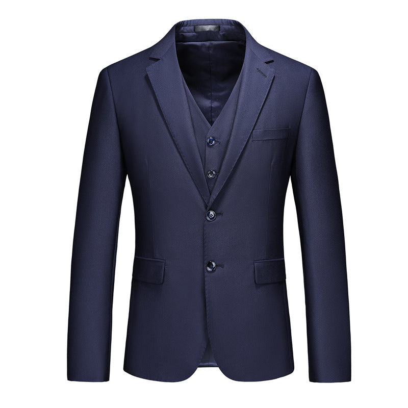 navy blue tuxedo jacket - 1