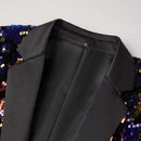 Purple and Black Blazer details - 2