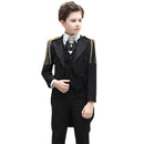 Boy's 3-Piece Suit Classic Swallow Black