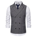 Men's Herringbone Two Breasted Vest