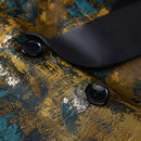 Teal Tuxedo Jacket details - 2