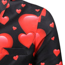 Men's Valentine's Day Theme Printed Suit 3-Piece 4 Color