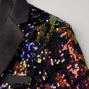 Purple and Black Blazer details