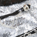 Silver Sequin Jacket details