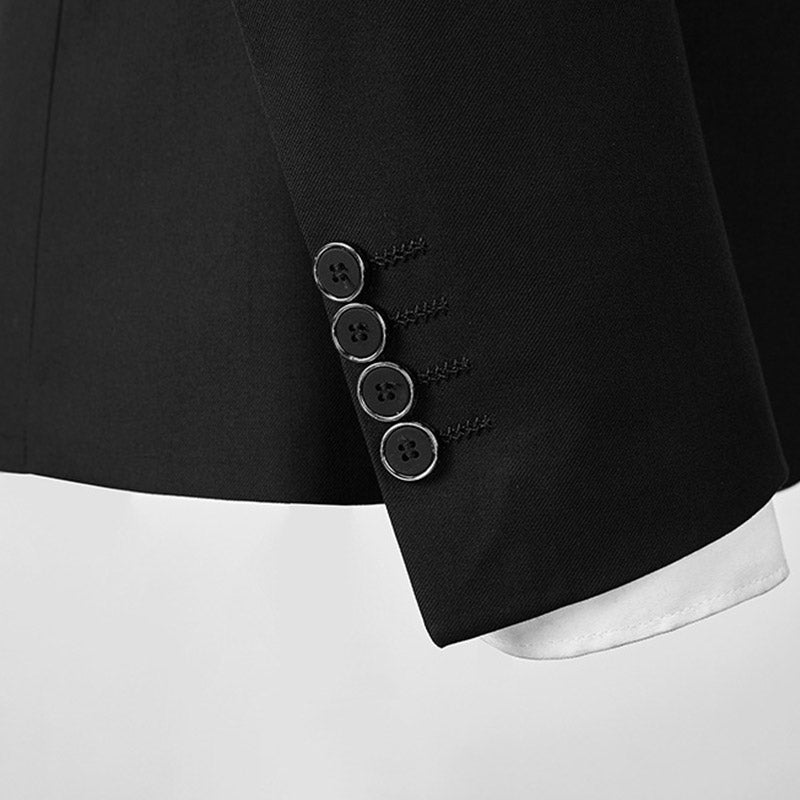 Black Groomsmen Suits details - 1