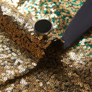 Sequin Tuxedo Jacket Green Gold details