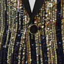 Navy Blue Tuxedo Jacket details - 2