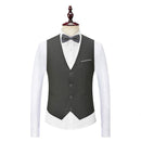 dark grey tuxedo vest