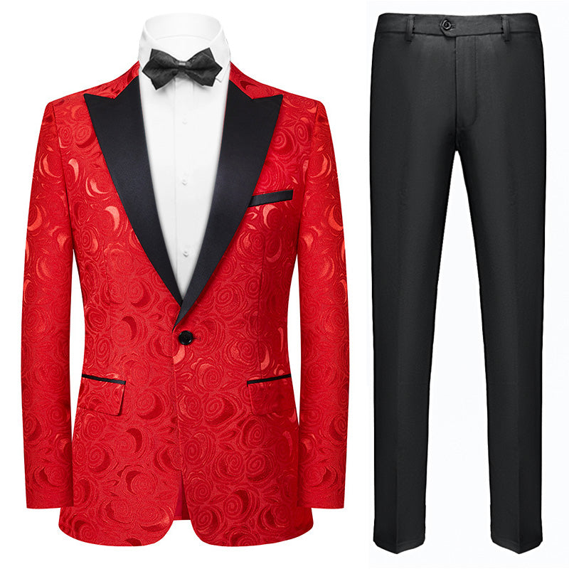red suits for men