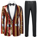 Sequin Pinstripe Suit