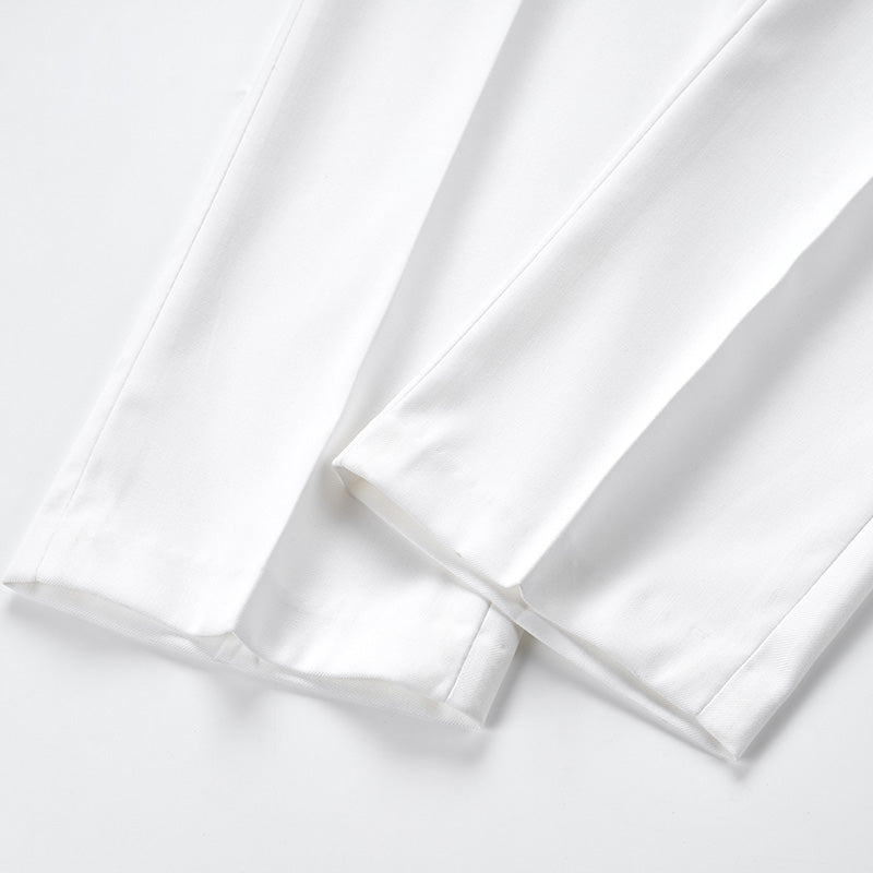 Men's Rosy Hearts Design Full Sequin White Tuxedo Jacket